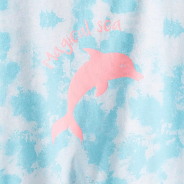 Nouveau 😍 IN EXTENSO Pyjashort Dauphin Fille 😍 4 Nouveau 😍 IN EXTENSO Pyjashort Dauphin Fille 😍 – Image 2