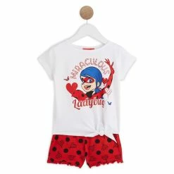 Offres 👍 Miraculous Pyjashort Lady Bug Fille 🥰