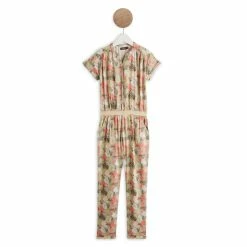 Grosses soldes ???? IN EXTENSO Combinaison Longue Ă Fleurs Fille âš