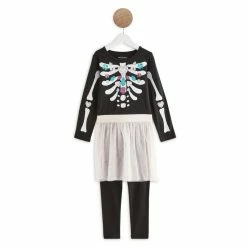 Les meilleures critiques de 🔔 IN EXTENSO Chemise De Nuit Squelette + Legging 🎃 Halloween Fille 🎉