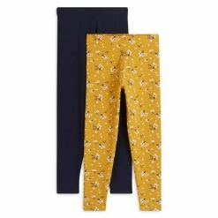 Promo ???? IN EXTENSO Lot De 2 Leggings à Fleurs Fille ????