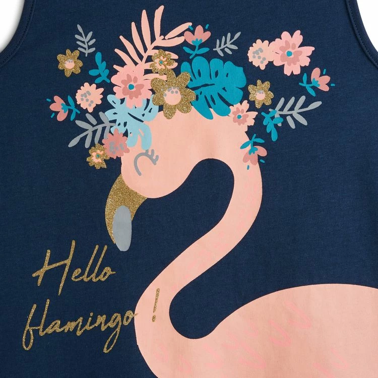 Le moins cher 🔔 IN EXTENSO Pyjashort Flamant Rose Fille 🎁 4 Le moins cher 🔔 IN EXTENSO Pyjashort Flamant Rose Fille 🎁 – Image 2