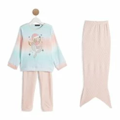 Meilleure vente 😀 IN EXTENSO Ensemble Pyjama Sirène Fille + Plaid ⭐