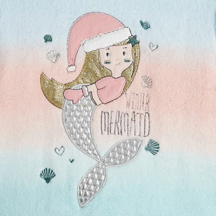 Meilleure vente 😀 IN EXTENSO Ensemble Pyjama Sirène Fille + Plaid ⭐ 4 Meilleure vente 😀 IN EXTENSO Ensemble Pyjama Sirène Fille + Plaid ⭐ – Image 2