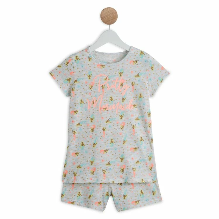 Le moins cher 🤩 IN EXTENSO Pyjashort Sirène Fille ✨ 3 Le moins cher 🤩 IN EXTENSO Pyjashort Sirène Fille ✨