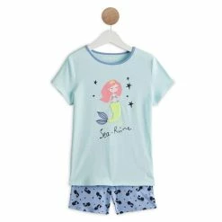 Vente flash 🥰 IN EXTENSO Pyjashort Sirène à Sequins Fille 😀