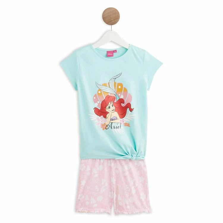 Promo 🎁 La Petite Sirene Pyjashort Ariel Fille 🌟 3 Promo 🎁 La Petite Sirene Pyjashort Ariel Fille 🌟