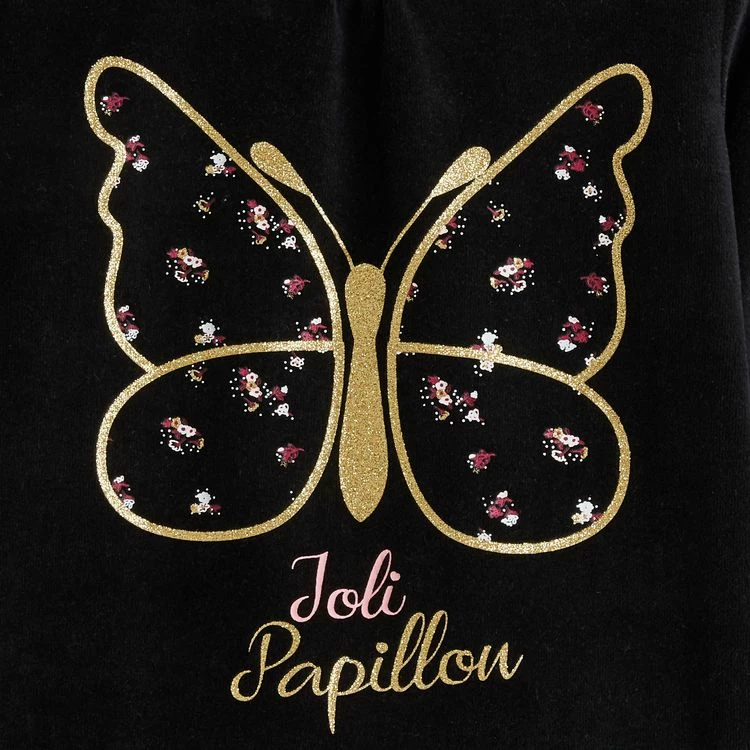 Tout neuf 🌟 IN EXTENSO Pyjama Velours Papillon Fille 👏 4 Tout neuf 🌟 IN EXTENSO Pyjama Velours Papillon Fille 👏 – Image 2