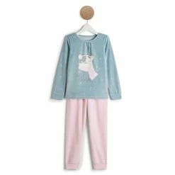 Sortie 👏 IN EXTENSO Pyjama Velours Chat Fille 🛒