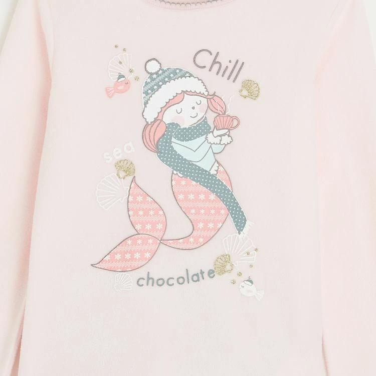 Sortie 🤩 IN EXTENSO Pyjama Polaire Sirène Fille 🤩 4 Sortie 🤩 IN EXTENSO Pyjama Polaire Sirène Fille 🤩 – Image 2