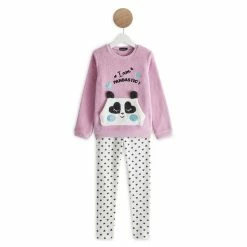Promo 😉 IN EXTENSO Pyjama Peluche Panda Fille 🌟