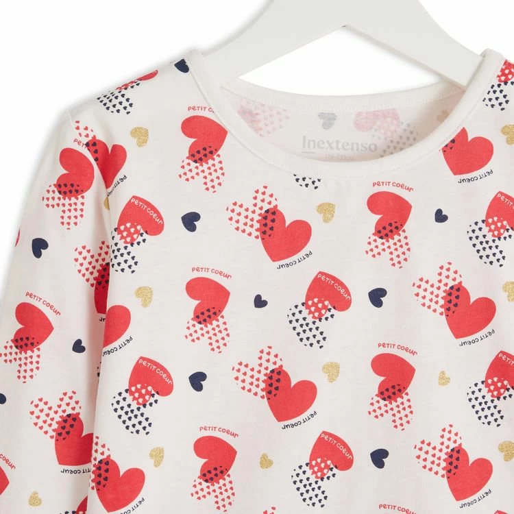 Acheter 😀 IN EXTENSO Pyjama Coeurs Fille ⌛ 4 Acheter 😀 IN EXTENSO Pyjama Coeurs Fille ⌛ – Image 2
