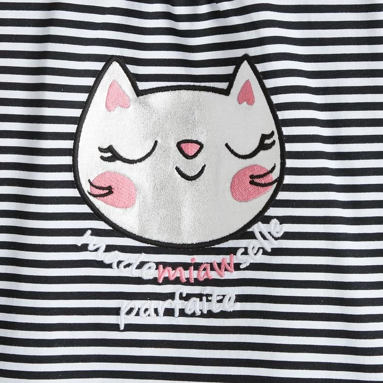 Top 10 🤩 IN EXTENSO Pyjama à Rayures Chat Fille 😀 4 Top 10 🤩 IN EXTENSO Pyjama à Rayures Chat Fille 😀 – Image 2