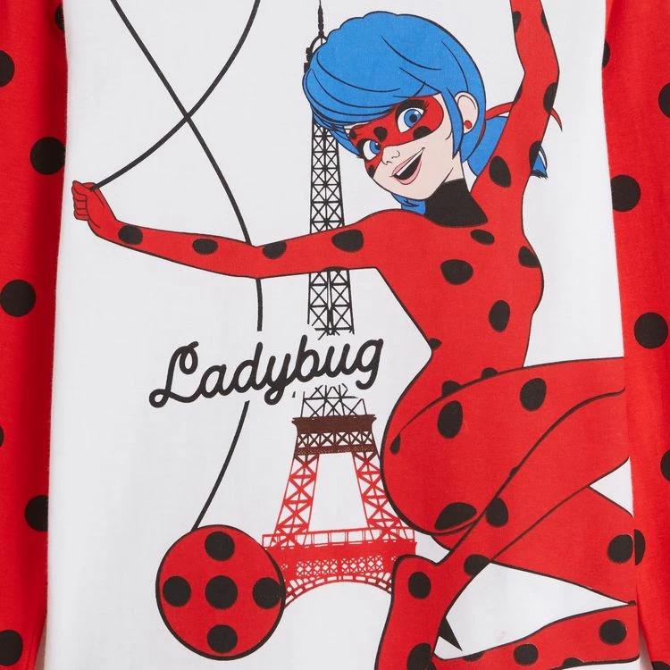 Bon marché 👍 Miraculous Pyjama Lady Bug Fille 🎁 4 Bon marché 👍 Miraculous Pyjama Lady Bug Fille 🎁 – Image 2