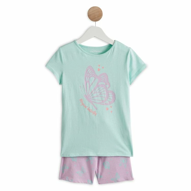 Offres 😍 IN EXTENSO Pyjashort Papillon Fille 🤩 3 Offres 😍 IN EXTENSO Pyjashort Papillon Fille 🤩