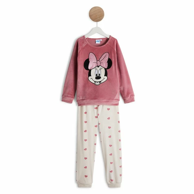 Nouveau 😉 MINNIE Pyjama Velours Fille 🌟 3 Nouveau 😉 MINNIE Pyjama Velours Fille 🌟