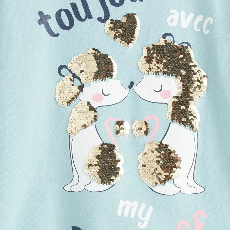 Promo ⭐ IN EXTENSO Pyjama à Sequins Magiques Chiens Fille 🤩 4 Promo ⭐ IN EXTENSO Pyjama à Sequins Magiques Chiens Fille 🤩 – Image 2