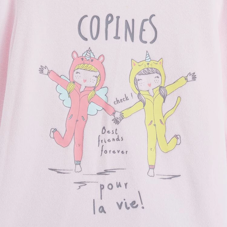 Budget ✔️ IN EXTENSO Pyjama Velours Copines Fille 🤩 4 Budget ✔️ IN EXTENSO Pyjama Velours Copines Fille 🤩 – Image 2