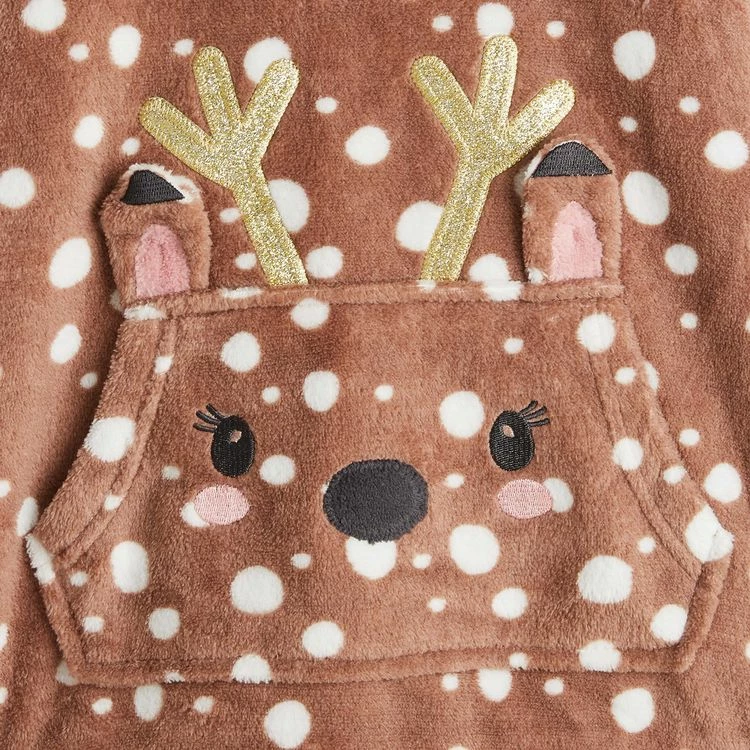 De gros 🎉 IN EXTENSO Pyjama Peluche Biche Fille 🎁 4 De gros 🎉 IN EXTENSO Pyjama Peluche Biche Fille 🎁 – Image 2