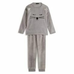 Nouveau 😉 IN EXTENSO Pyjama Peluche Chat Fille 🧨