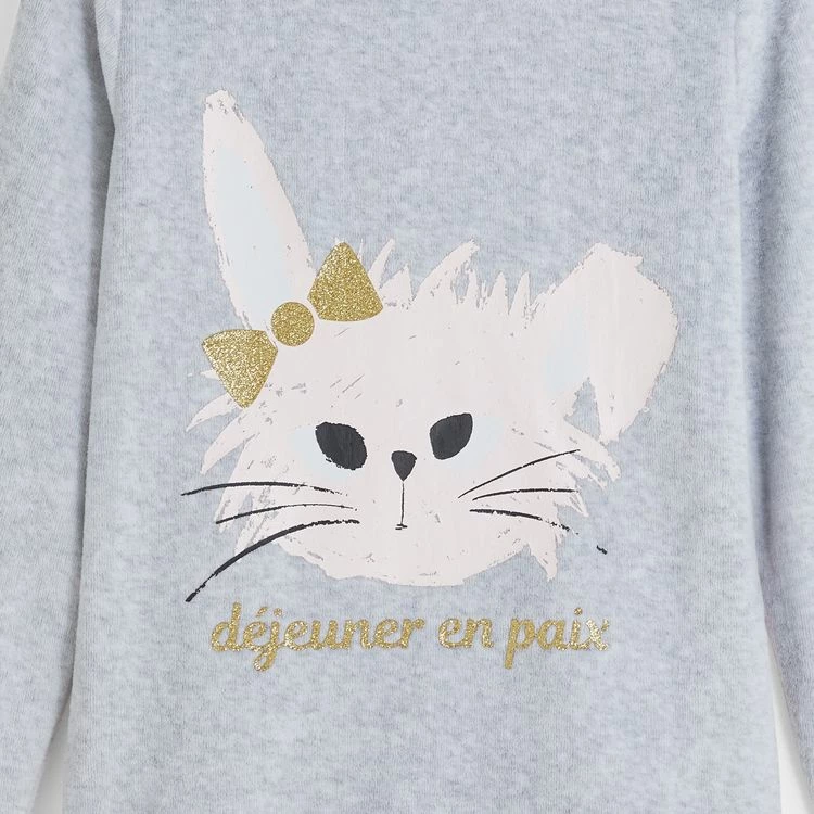 Meilleure affaire 🤩 IN EXTENSO Pyjama Velours Lapin Fille 🔥 3 Meilleure affaire 🤩 IN EXTENSO Pyjama Velours Lapin Fille 🔥 – Image 2