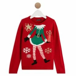 Promo 😉 IN EXTENSO Pull De Noël Fille 👏