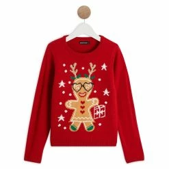 Nouveau 👏 IN EXTENSO Pull De Noël Fille 🧨