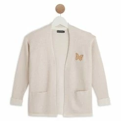 Tout neuf 🤩 IN EXTENSO Gilet Long Papillon Fille ⌛