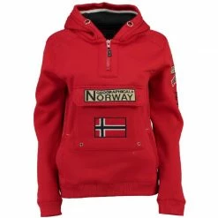 De gros ✔️ GEOGRAPHICAL NORWAY Sweat Rouge Femme Geographical Norway Gymclass 🎉