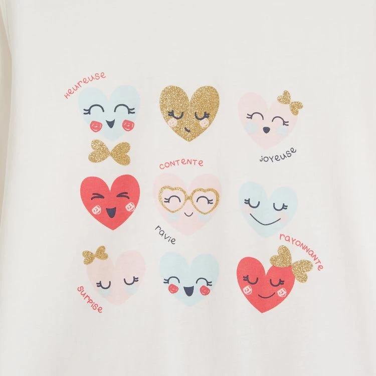 Vente flash 😀 IN EXTENSO Pyjama Coeurs Fille 👏 4 Vente flash 😀 IN EXTENSO Pyjama Coeurs Fille 👏 – Image 2