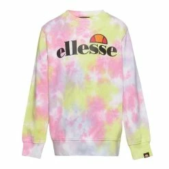 Tout neuf 🔔 ELLESSE Sweat Rose/Vert Fille Ellesse Tie Dye Siobhen ⌛