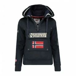 Nouveau ⭐ GEOGRAPHICAL NORWAY Sweat Marine Fille Geographical Norway Gymclass New ⌛