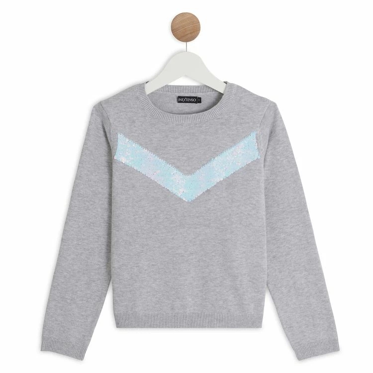 Meilleure vente 🤩 IN EXTENSO Pull à Sequins Fille ❤️ 3 Meilleure vente 🤩 IN EXTENSO Pull à Sequins Fille ❤️