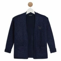 Acheter 🥰 IN EXTENSO Gilet Long à Paillettes Papillon Fille 😍