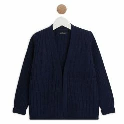 Tout neuf 🎉 IN EXTENSO Gilet Long Ouvert En Maille Fille 👏