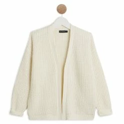 Offres ✨ IN EXTENSO Gilet Long Ouvert En Maille Fille ⌛