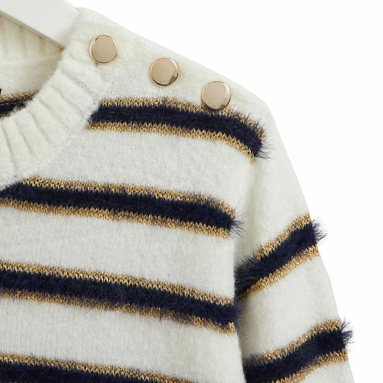 Coupon 🌟 IN EXTENSO Pull Mousseux à Rayures Fille ✨ 4 Coupon 🌟 IN EXTENSO Pull Mousseux à Rayures Fille ✨ – Image 2