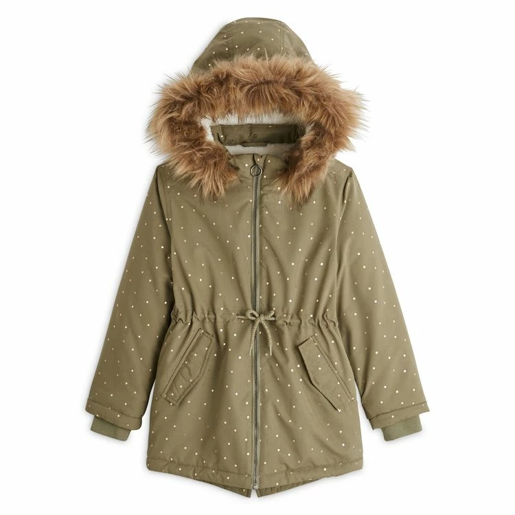 Promo 🎁 IN EXTENSO Parka à Capuche Doublée Sherpa à Pois Fille 🌟 3 Promo 🎁 IN EXTENSO Parka à Capuche Doublée Sherpa à Pois Fille 🌟