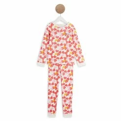 Sortie 👍 IN EXTENSO Ensemble Pyjama Cœurs Coton Bio Fille ⭐
