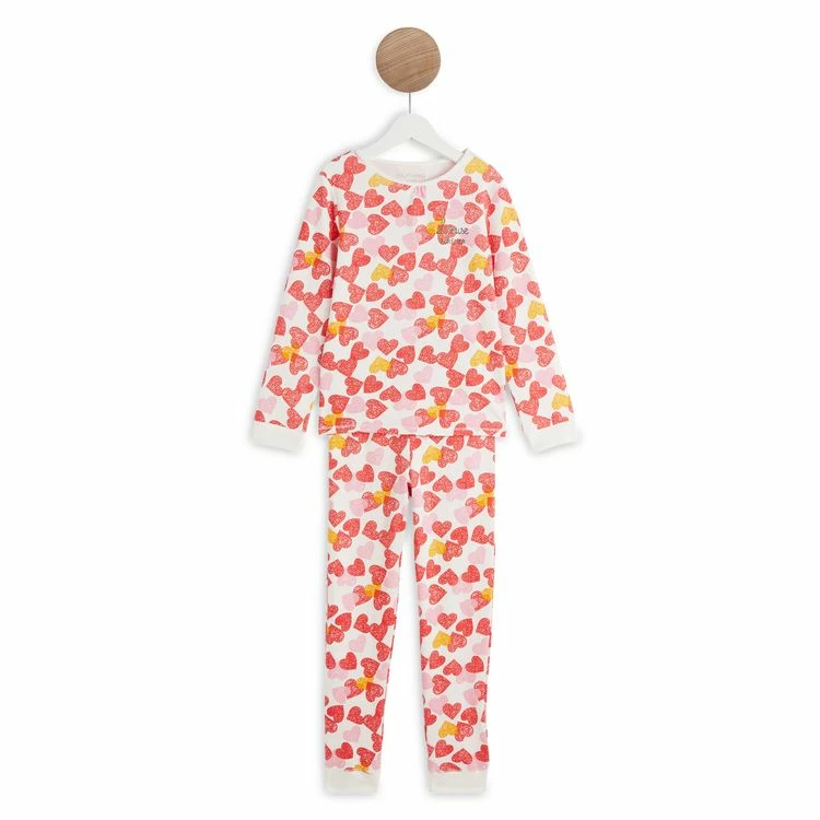 Sortie 👍 IN EXTENSO Ensemble Pyjama Cœurs Coton Bio Fille ⭐ 3 Sortie 👍 IN EXTENSO Ensemble Pyjama Cœurs Coton Bio Fille ⭐