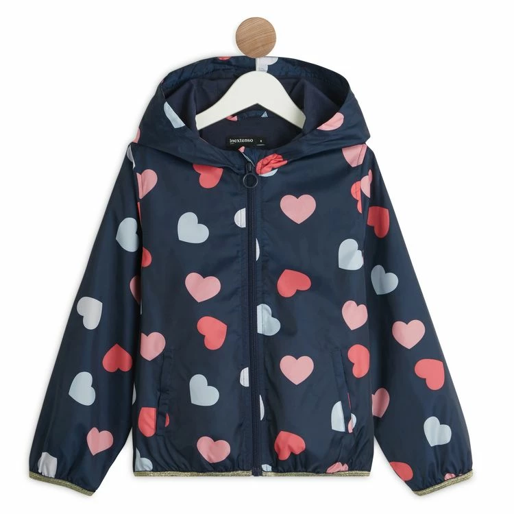 Meilleure vente 😀 IN EXTENSO Coupe Vent Doublé Coeurs Fille 🔥 3 Meilleure vente 😀 IN EXTENSO Coupe Vent Doublé Coeurs Fille 🔥