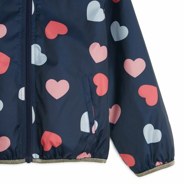 Meilleure vente 😀 IN EXTENSO Coupe Vent Doublé Coeurs Fille 🔥 4 Meilleure vente 😀 IN EXTENSO Coupe Vent Doublé Coeurs Fille 🔥 – Image 2