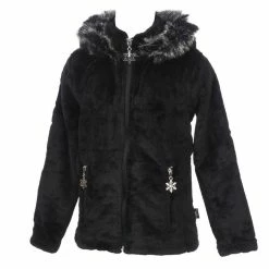 Vente flash 💯 ELDERA SPORTSWEAR Vestes Polaire Eldera Sportswear Courmayeur Noir Fz Cap G Noir 16156 ⌛