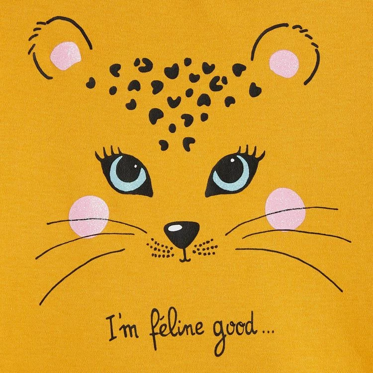 Remise ✔️ IN EXTENSO Ensemble Pyjama Panthère Coton Bio Fille 😍 4 Remise ✔️ IN EXTENSO Ensemble Pyjama Panthère Coton Bio Fille 😍 – Image 2