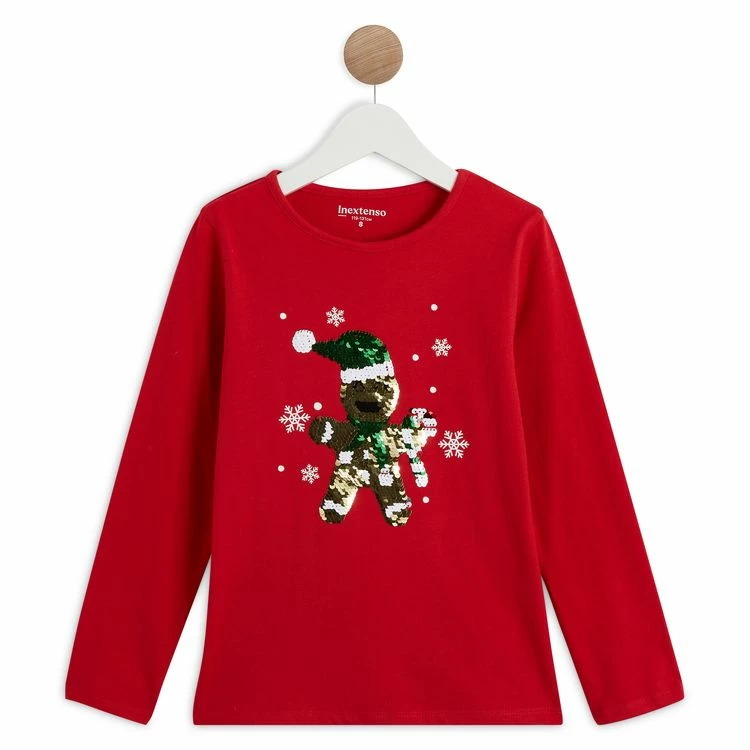 De gros 💯 IN EXTENSO T-shirt Manches Longues Fille 🎁 2 De gros 💯 IN EXTENSO T-shirt Manches Longues Fille 🎁