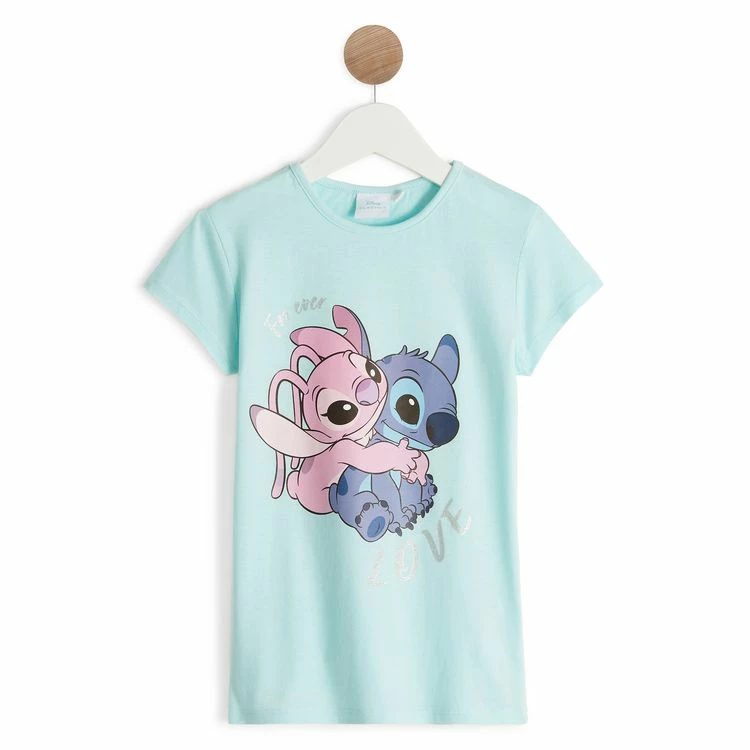 Promo 💯 LILO ET STITCH T-shirt Manches Courtes Fille ✨ 3 Promo 💯 LILO ET STITCH T-shirt Manches Courtes Fille ✨