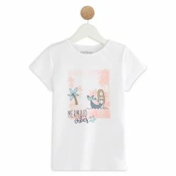 Meilleur prix 💯 IN EXTENSO T-shirt Manches Courtes Sirène Fille 🌟
