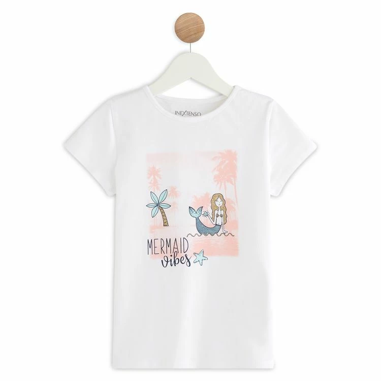 Meilleur prix 💯 IN EXTENSO T-shirt Manches Courtes Sirène Fille 🌟 3 Meilleur prix 💯 IN EXTENSO T-shirt Manches Courtes Sirène Fille 🌟