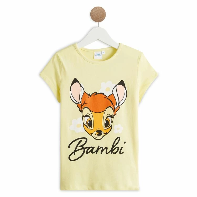 Vente flash 😀 Bambi T-shirt Manches Courtes Fille ⌛ 3 Vente flash 😀 Bambi T-shirt Manches Courtes Fille ⌛
