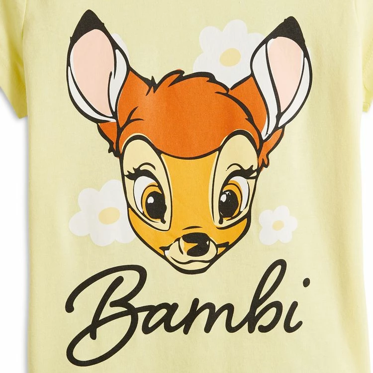Vente flash 😀 Bambi T-shirt Manches Courtes Fille ⌛ 4 Vente flash 😀 Bambi T-shirt Manches Courtes Fille ⌛ – Image 2